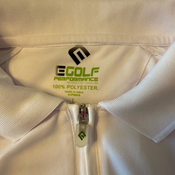 Eagle Dry Goods E Golf Performance
Pique Advantage White Raglan Polo 1/4
Zip - Picture 4 of 7